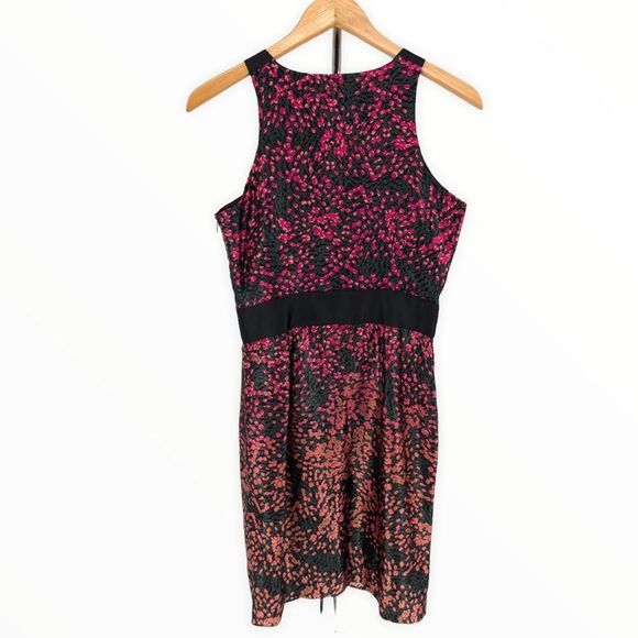 Cynthia Steffe Silk Multicolor Sue Cerise Zip Front Sleeveless Dress size 6 - Picture 8 of 12